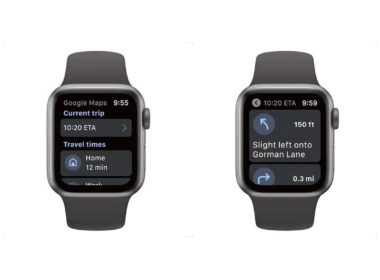 google maps sur l'apple watch