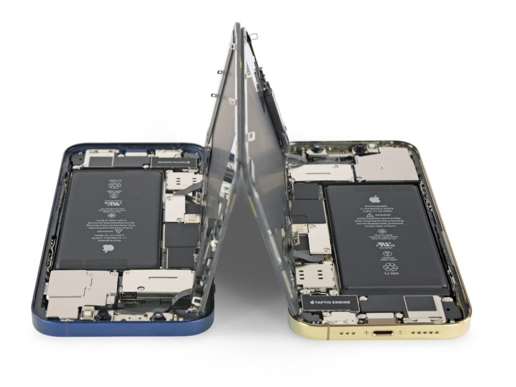 composants iphone 12 et 12 pro