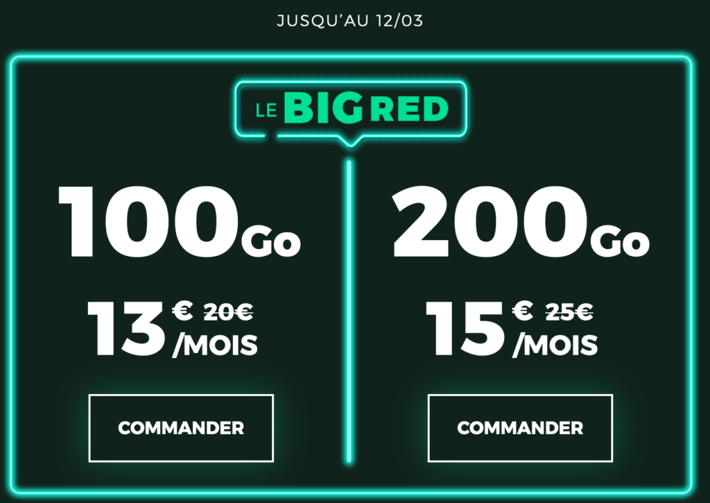forfait 100 go red by sfr