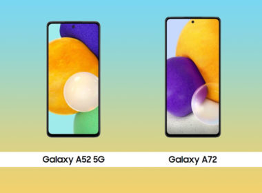 galaxy A52 A72 design officiel