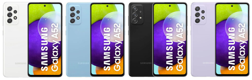 coloris du Galaxy A52