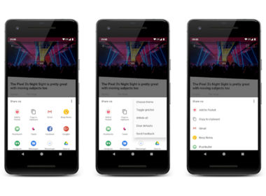 android 12 menu partage