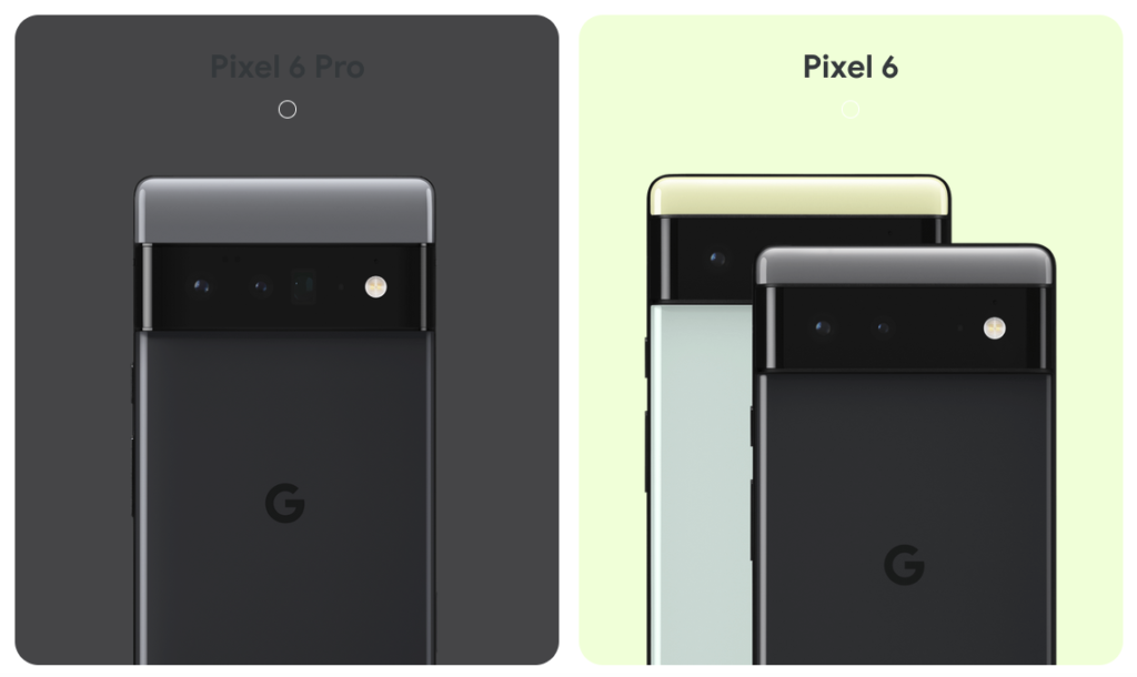 Google Pixel 6 et Pixel 6 Pro
