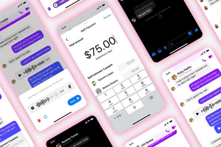 Messenger paiements amis