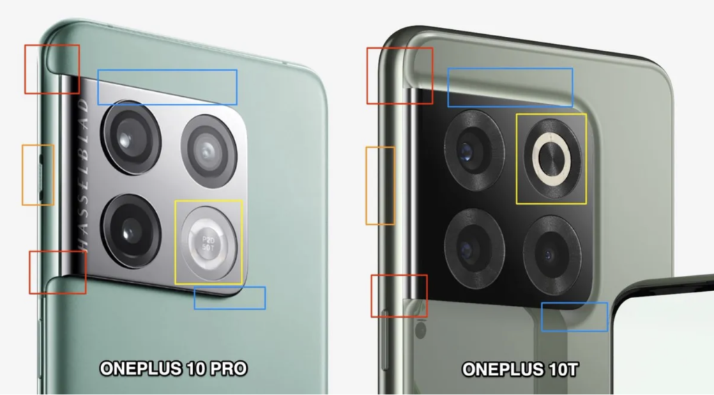 comparaison OnePlus 10 Pro et OnePlus 10T